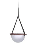 Axyaa Amber Glass Chandelier LED Pendant Light Industrial Nordic Style