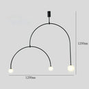 Axyaa Nordic Minimalist LED Pendant Light for Living Room and Bedroom