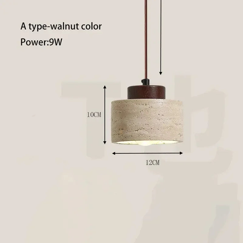 Axyaa Yellow Cave Stone Chandelier - Retro Nordic Home Lighting Decor