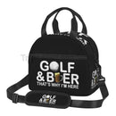 Axyaa Insulated Golf Lunch Box Tote Bag for School Work Travel Picnic