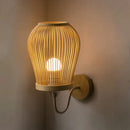Axyaa Chinese Style Bamboo LED Wall Lamp for Living Room, Bedroom, and Hallway