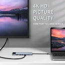 Axyaa 8-in-1 USB C Hub with 4K HDMI, 87W PD, USB 3.0, RJ45, SD/TF Card Reader
