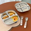 Axyaa Stainless Steel Divided Lunch Box 3/4 Compartment Container