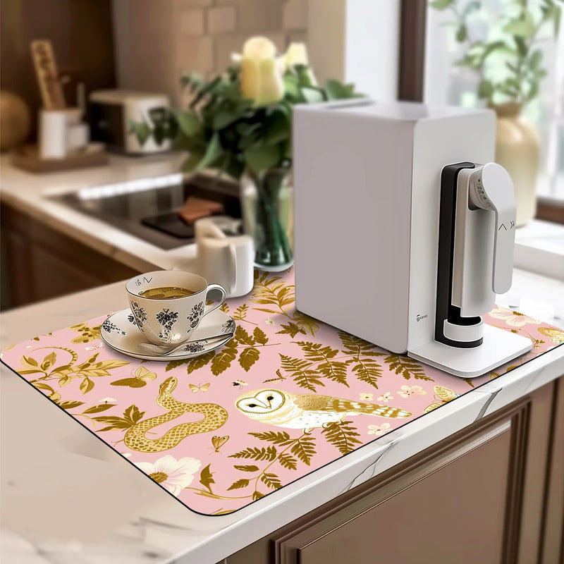 Axyaa Watercolor Plants Drying Mat