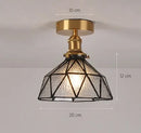 Axyaa Modern Glass Shade Ceiling Lights with E27 Holder