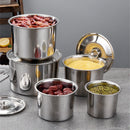 Axyaa Stainless Steel Food Storage Canister with Lid - Kitchen Organizer & Spice Box