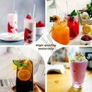 Axyaa Glass Straws: Creative, High-Temperature Resistant Straws for Juice, Milk, Coffee, Cola