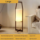 Axyaa Solid Wood Table Lamp - Japanese Wabi-sabi Style Minimalist Bedroom Living Room Decor