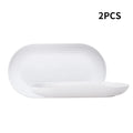 Axyaa 4/6 PP Oval Plates: Reusable for Family Kitchen, Picnics & Restaurants