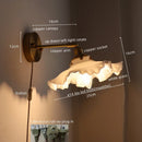 Axyaa Nordic Copper LED Wall Light Fixture: Modern Interior Lamp for Bedroom, Bathroom, Balcony