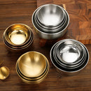 Axyaa Stainless Steel Bowl Set - Home Kitchen Tableware Accessory