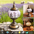 Axyaa Mosaic Flower Light Material Package Handmade Table Lamp