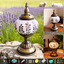 Axyaa Mosaic Flower Light Material Package Handmade Table Lamp