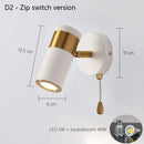 Axyaa Nordic Wall Lamp LED Spot Light for Bedroom, Modern Minimalist Design