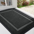 Axyaa Rubber Indoor Outdoor Entryway Mat Easy Clean Low Profile Fade Resistant Mats