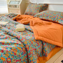 Axyaa Double-sided Cool Feeling Ice Silk Queen Quilt, Summer Comforter