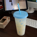 Axyaa Flower Tumbler: Cute 700ml Portable Reusable Drinking Bottle, BPA-Free