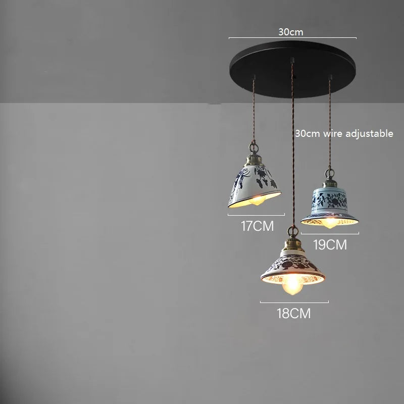 Axyaa Ceramic LED Pendant Lamp for Modern Home Decor Lighting