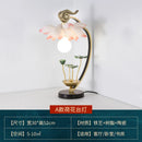 Axyaa Lotus Iron Art Table Lamp with LED Glass Lampshade for Living Room Decoration