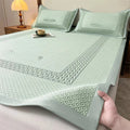 Axyaa Large Cardamom Ice Bean Mat Three-Piece Set