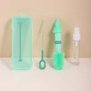 Axyaa Silicone Bottle Cleaning Set with Nipple Brush, Drip Rack & Travel Case