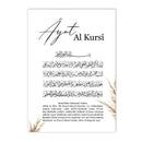 Ayat Al Kursi Canvas Art Painting Bohemia Pampas Grass Poster by Axyaa