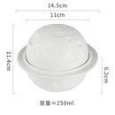 Axyaa Ceramic Planet Bowl Set for Breakfast, Dessert, and Soup - Restaurant Quality
