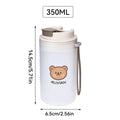 Axyaa Clear Plastic Water Bottle With Rope - Leak Proof Portable Sport Cup