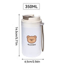 Axyaa 550ml Water Bottle - Sporty Portable Clear Cup with Rope