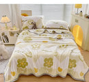 Axyaa Cloud Mink Velvet Cover Blanket - Milk Fiber Printed Blanket