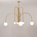 Axyaa Modern Italian Glass Iron Pendant Chandelier for Home Decor