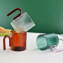 Axyaa Ripple Glass Mug - Colorful Heat-Resistant Milk Tea Coffee Cup