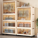 Axyaa 80cm Folding Wardrobe: Large Capacity Clothes & Blankets Organizer