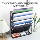 Wall mounted file organizer with bottom tray for office and home by Axyaa.