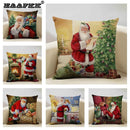 Axyaa Christmas Tree Santa Claus Cushion Cover 45x45cm