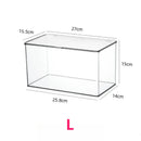 Axyaa Acrylic CD Record Game Cartridge Storage Box with Cover, Transparent Organizer