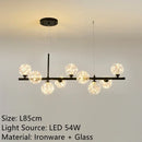 Axyaa Nordic Sky Chandelier: Modern LED Gold Magic Bean Bubble Lamp