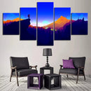 Axyaa Firewatch Scene Wall Art Canvas Set for Home Decor