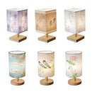 Axyaa Solid Wood Table Lamp: Simple Fashion Night Lamp for Bedroom, Study, Coffee Shop