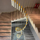 Axyaa Crystal Chandelier LED Ceiling Light for Living Room