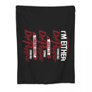 Axyaa Dr.Pepper Print Throw Blanket Bed Loose Blankets - Sleep in Style.