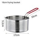 Axyaa Stainless Steel Fry Basket Strainer Spoon for Cooking French Fries