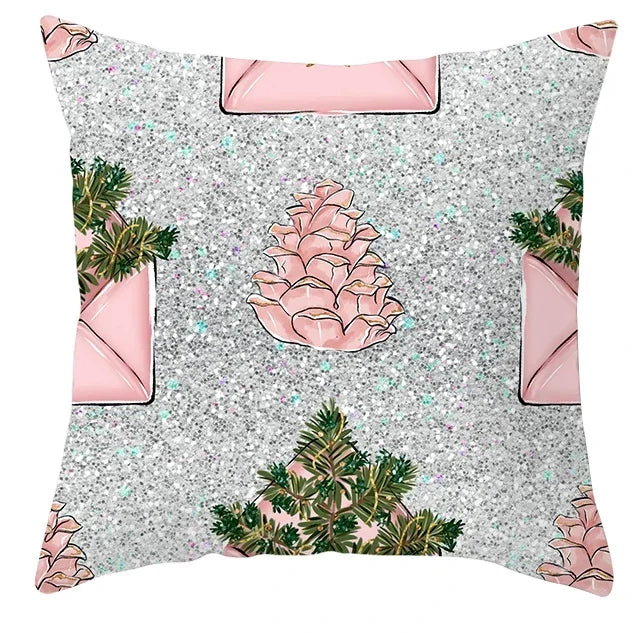 Axyaa Christmas Decorative Pillow Cover 45X45CM