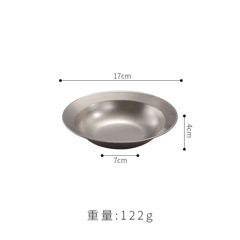 Axyaa Stainless Steel Spaghetti Plate & Fruit Salad Bowl - Kitchen Tools