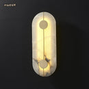 Axyaa All Copper Wall Lamp Marble LED Wall Lamp for Bedroom Corridor Living Room