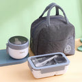 Axyaa Portable Microwaveable Kids Lunch Box Set with Insulated Bag