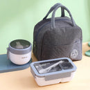 Axyaa Portable Microwaveable Kids Lunch Box Set with Insulated Bag