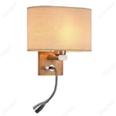 Axyaa LED Wall Lamp with Rotatable Spotlight for Bedroom Reading