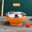Axyaa 304 Stainless Steel Double-layer Heat Insulation Large Capacity Soup Bowl