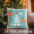 Axyaa Christmas Pillow Covers for Sofa, Bedroom, Car - Festive Decorative Cushion Cover